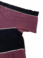 Level Ten Men’s Shirt Size Medium Purple Color Block Retro Tshirt