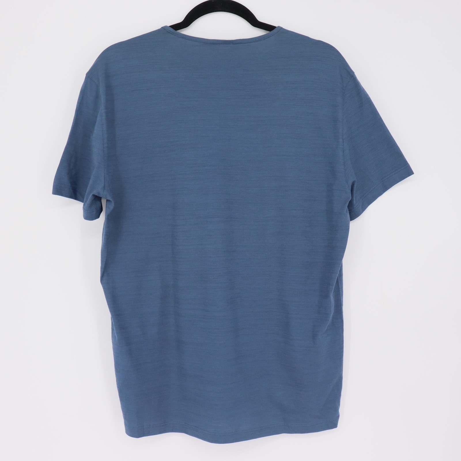 John Varvatos Men's Dutch Blue Pima Cotton Slub Crew Neck T-Shirt Size M NWT gallery