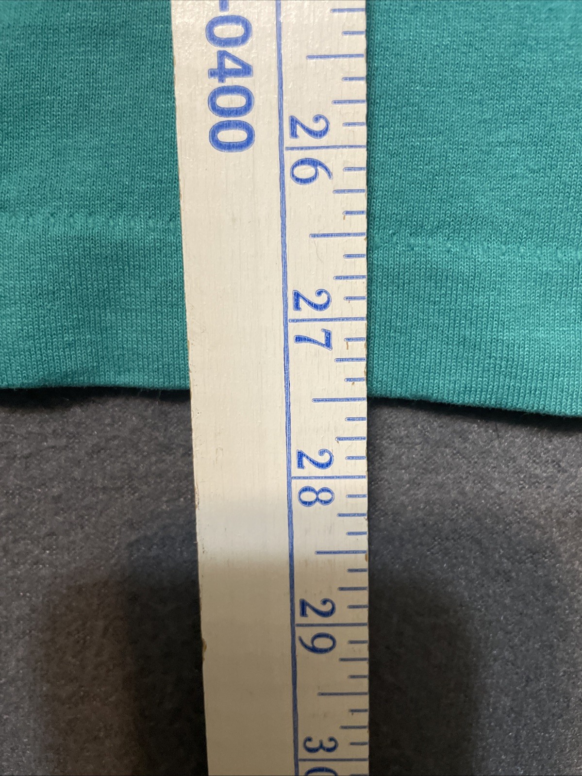 Single Stitch Screen Stars Tag 'I'd Rather Be Quilting.' Teal Crewneck Size LG gallery