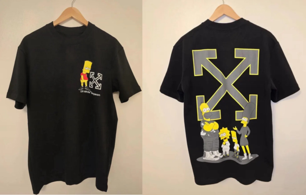 Off-White Black Crew Neck Tee Reprint Mens Streetwear Graphic T-Shirt S-5XL gallery