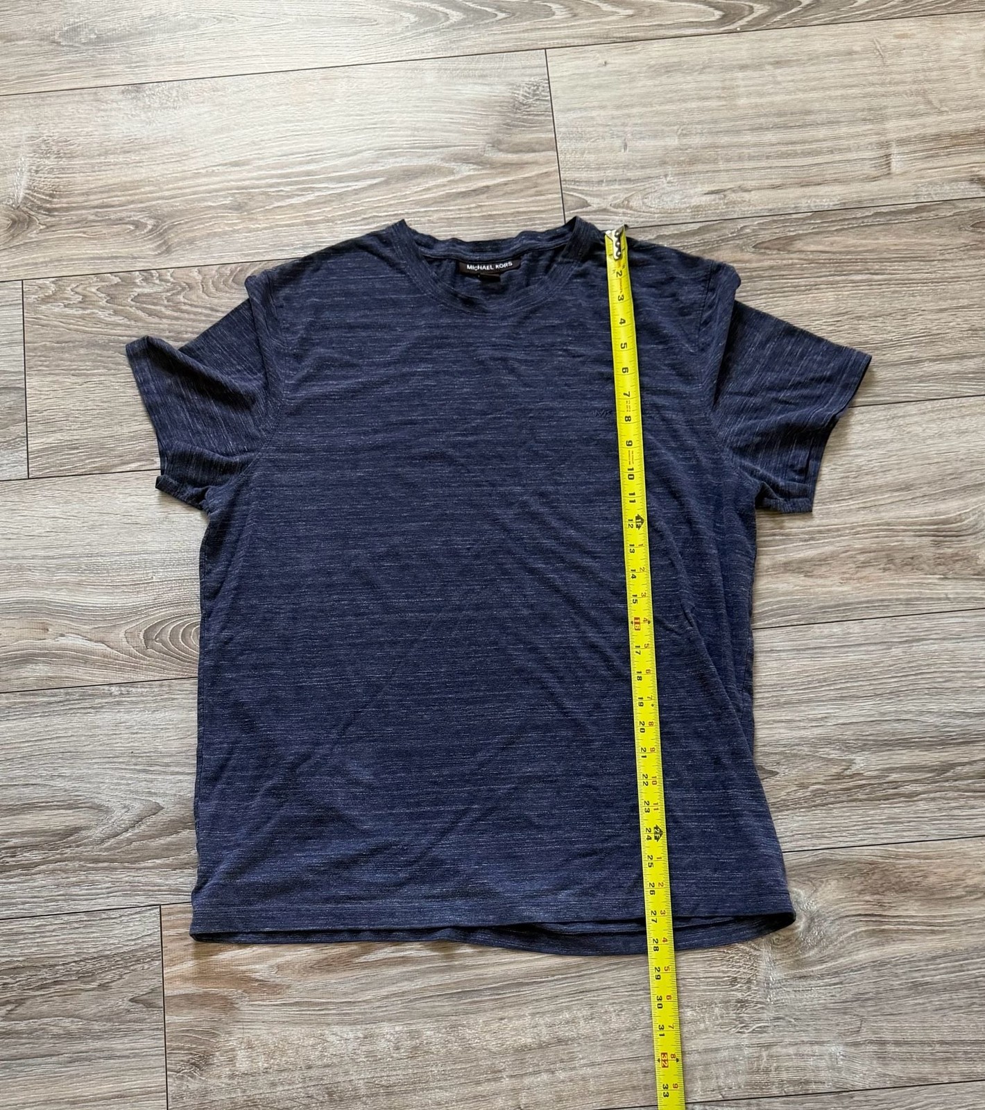 Michael Kors Men's Heathered Space-Dye Crewneck T-Shirt gallery