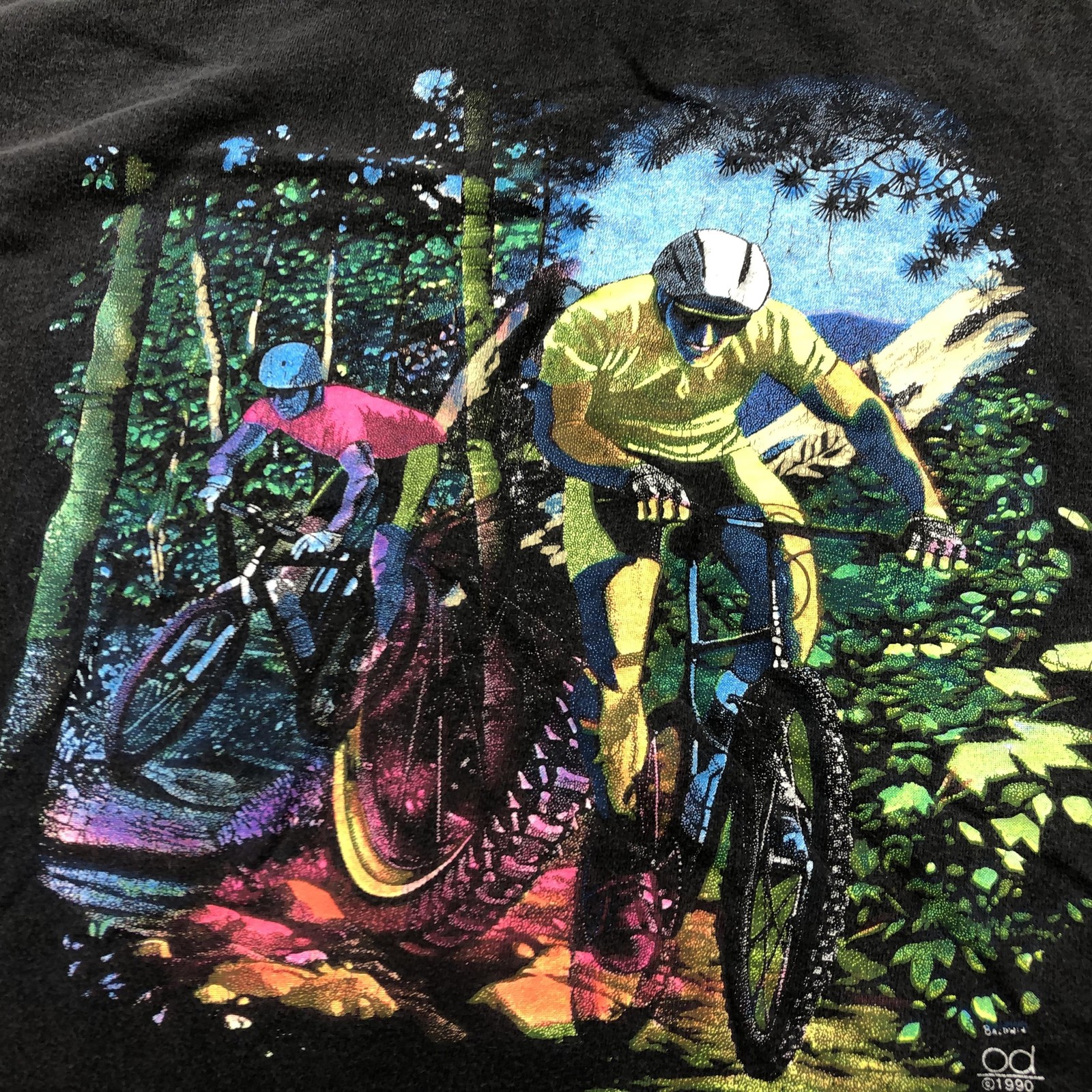 Vintage Mountain Biking Shirt Men Large 1991 Lakes & Mountains Offroad Challenge gallery