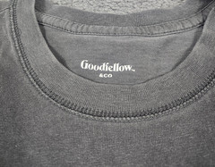 Men’s Crew Neck T Shirt 2 PK Medium Black Charcoal Pocket Relaxed Fit Goodfellow
