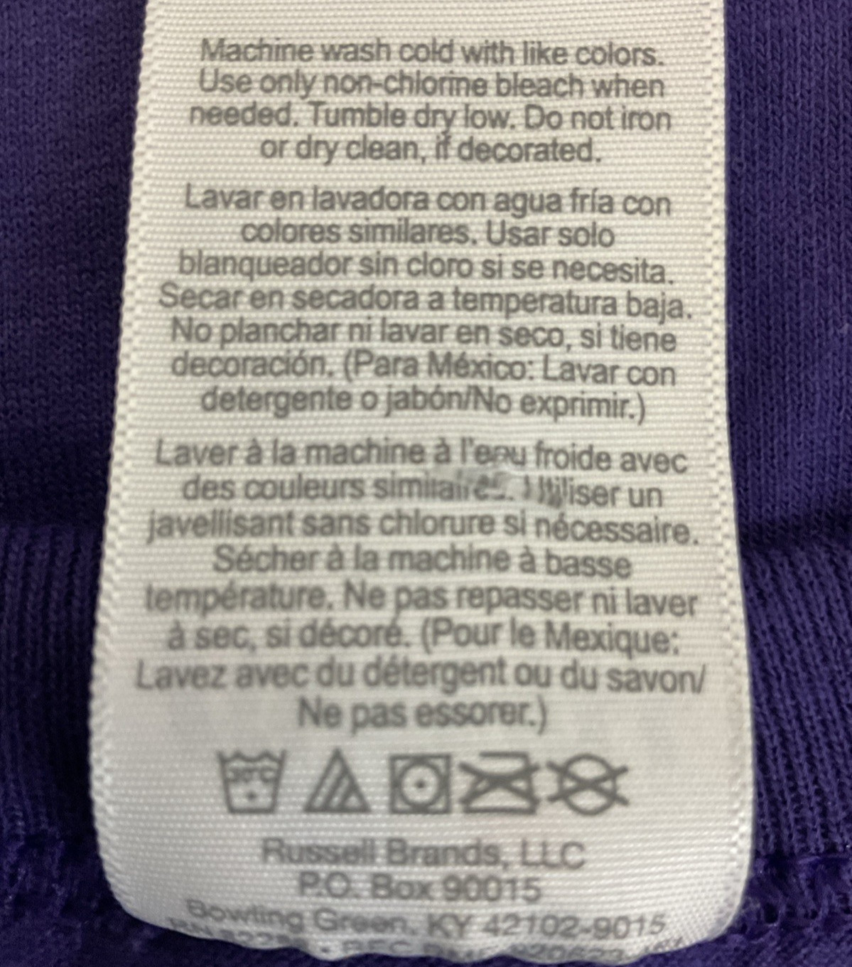 Russell Athletic 64030MK Adult's NuBlend Athletic T-Shirt Purple XL gallery