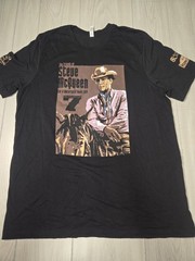 The Magnificent 7 Steve McQueen Car & Motorcycle Show 2023 T-Shirt Men’s 2XL