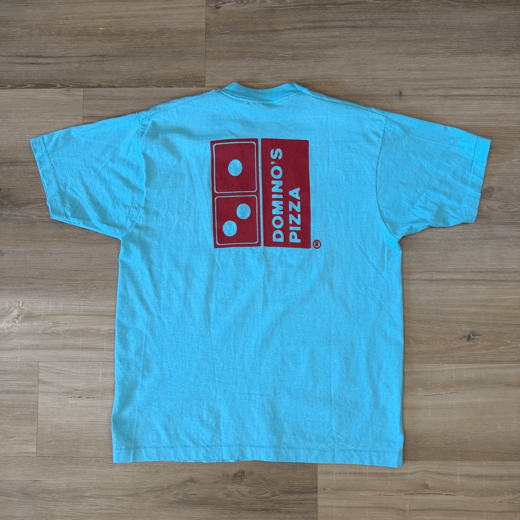 Vintage 80s Dominos Pizza The People Make The Pizza Single Stitch Shirt Sz XL gallery