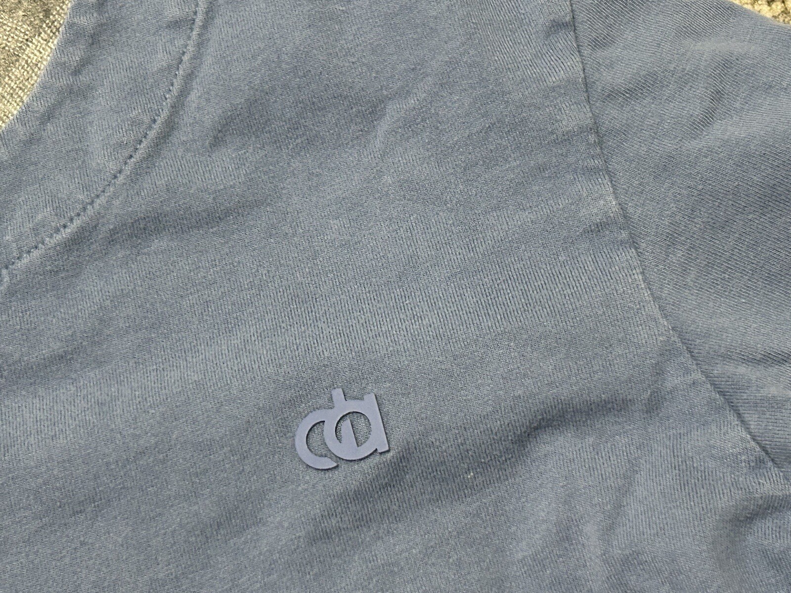 David Archy Shirt Henley Adult Small Blue Long Sleeve Button Cotton Preppy Mens gallery