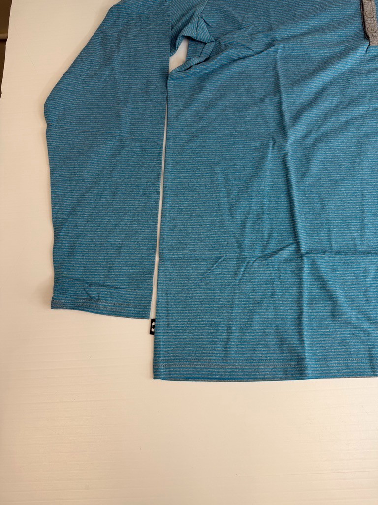 Oakley Shirt Men XXL Henley Stripe Sandy Side Up Work Party Train Gym Core Ne gallery