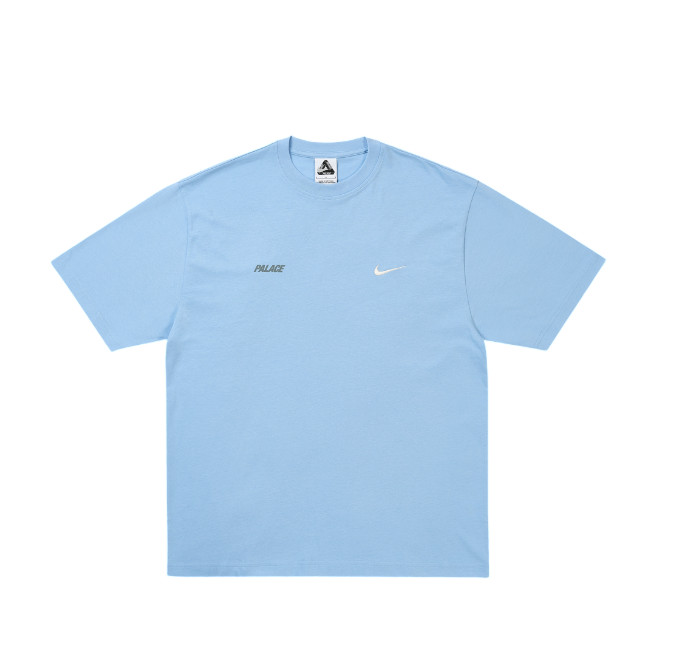 Nike Palace x Nike Font Swoosh T-Shirt Sky Blue 26SS gallery