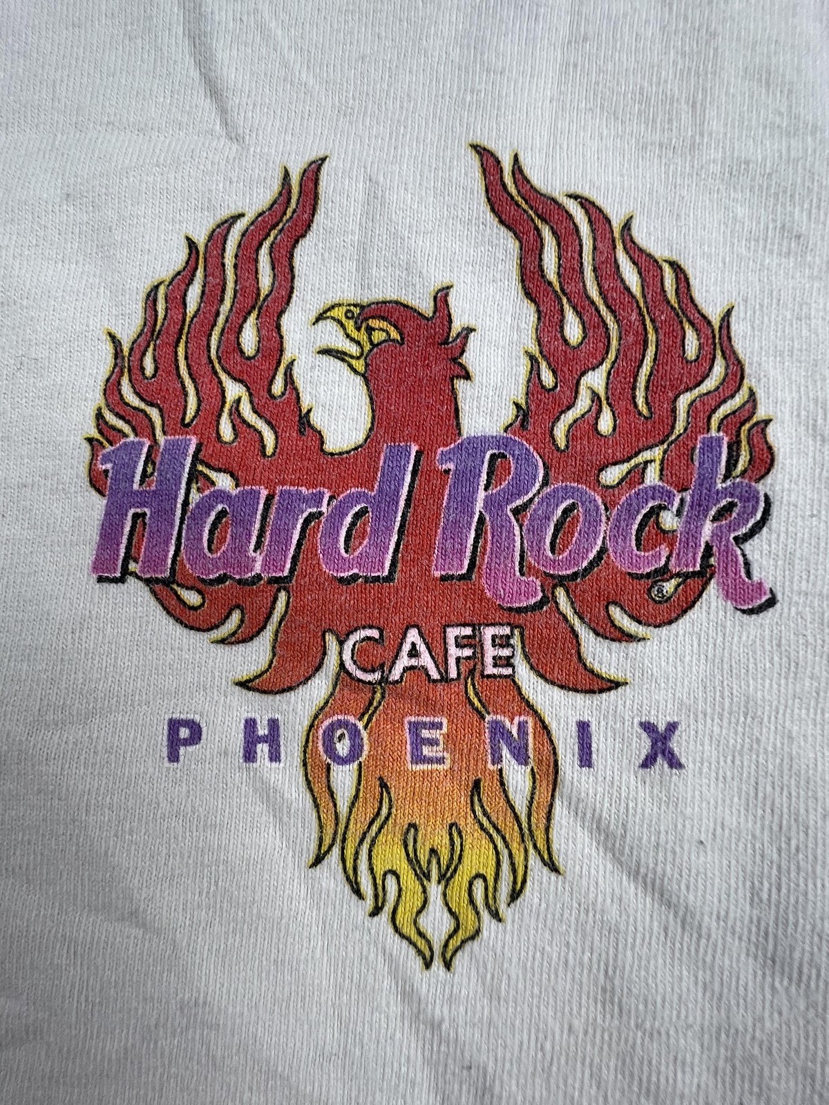 Vintage Hard Rock Cafe Shirt Mens XL White Phoenix Desert Graphic Tee Fire gallery