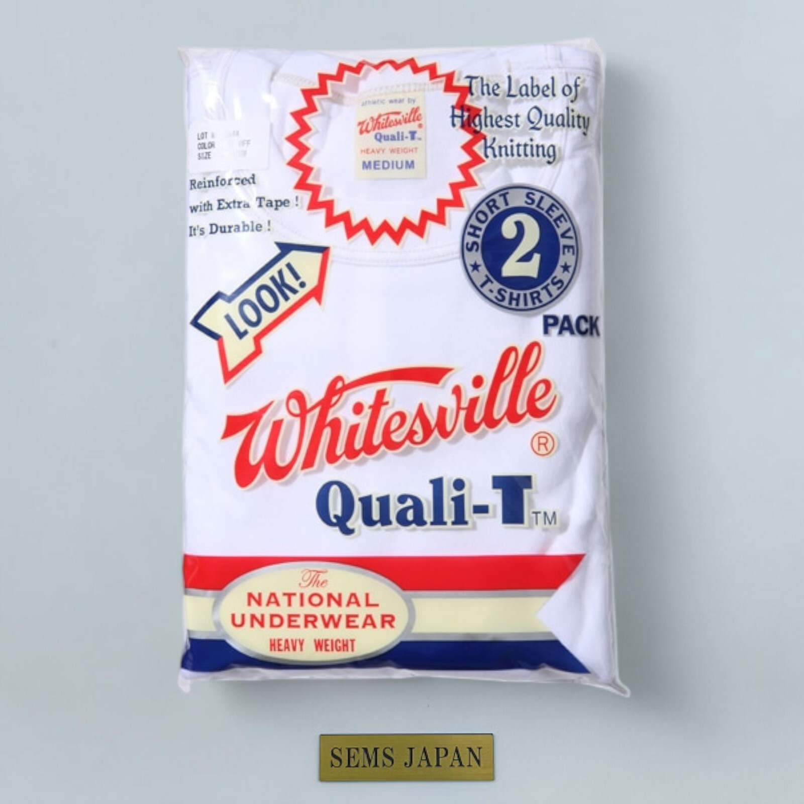 WHITESVILLE 2-PACK T-SHIRT WV73544 White Black Toyo Enterprise MADE IN JAPAN gallery