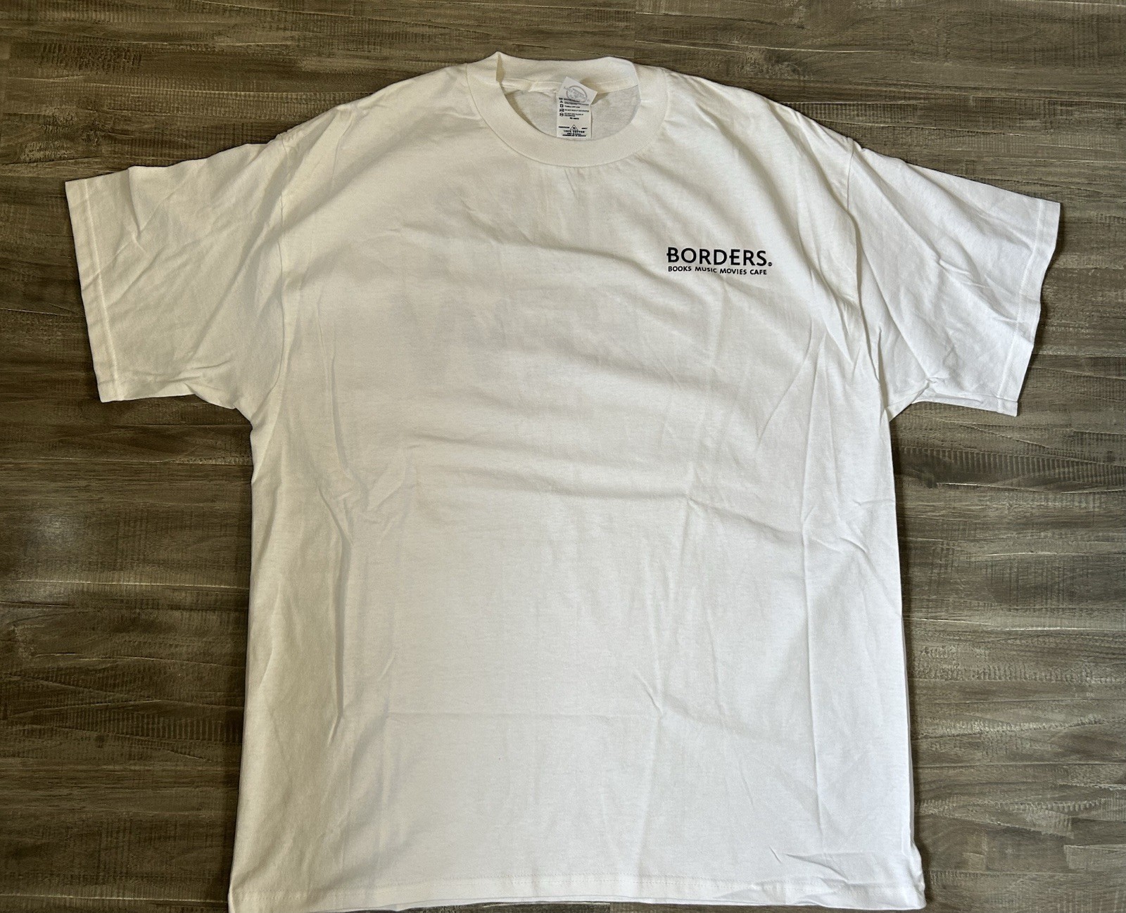 Vintage Borders Book Store Film Crew T Shirt Men’s XL Music Movies Cafe gallery