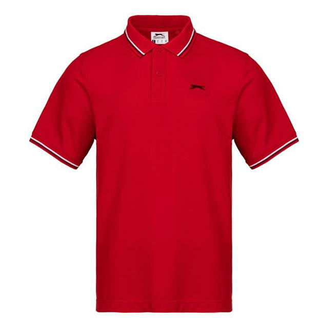 SLAZENGER TIPPED PIQUE POLO SHIRT T SHIRT GOLF TENNIS S M L XL XXL 2XL 3XL 4XL gallery