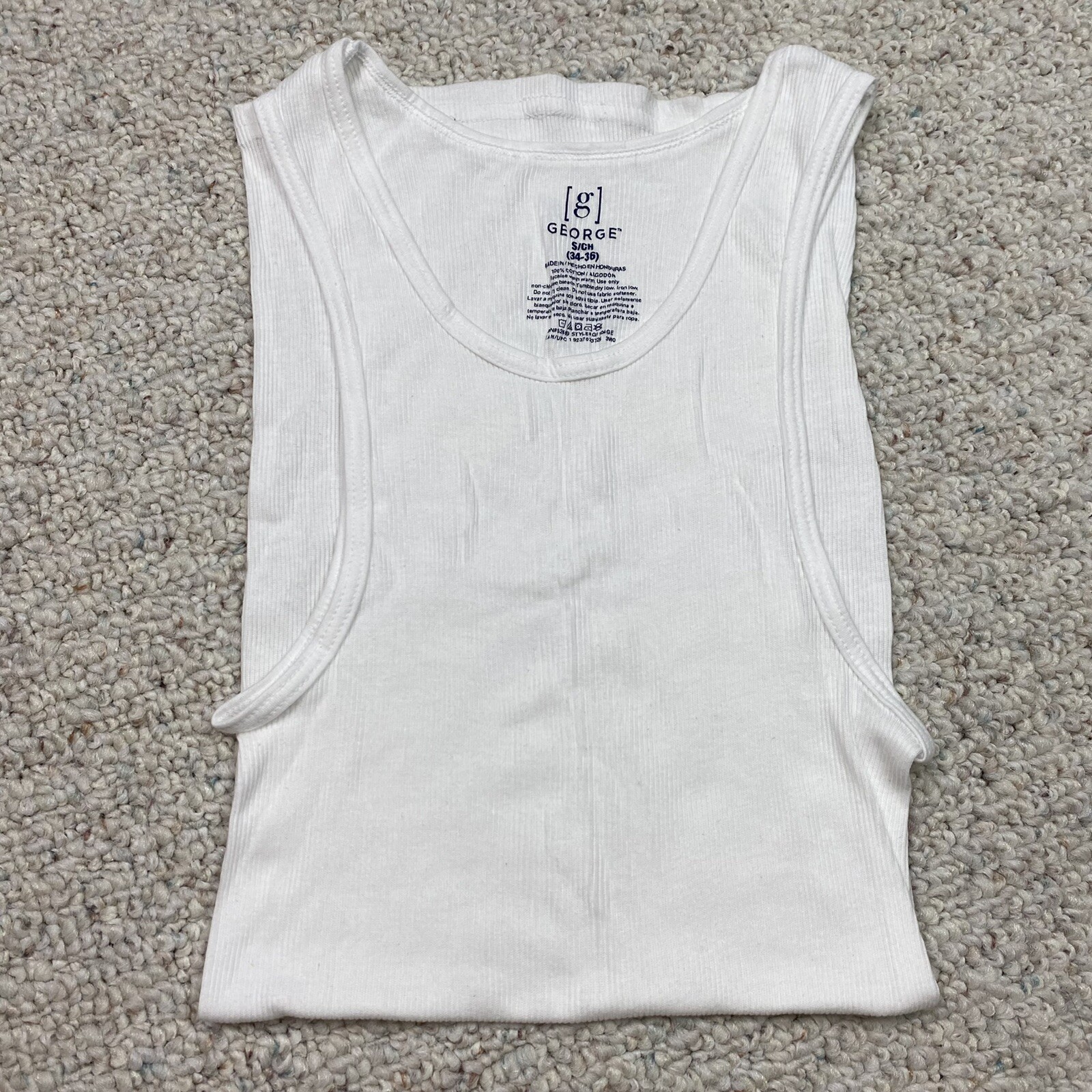 George Mens A Shirt sz S White Long Length 3 Pack Classic Dad Core Normcore NEW gallery