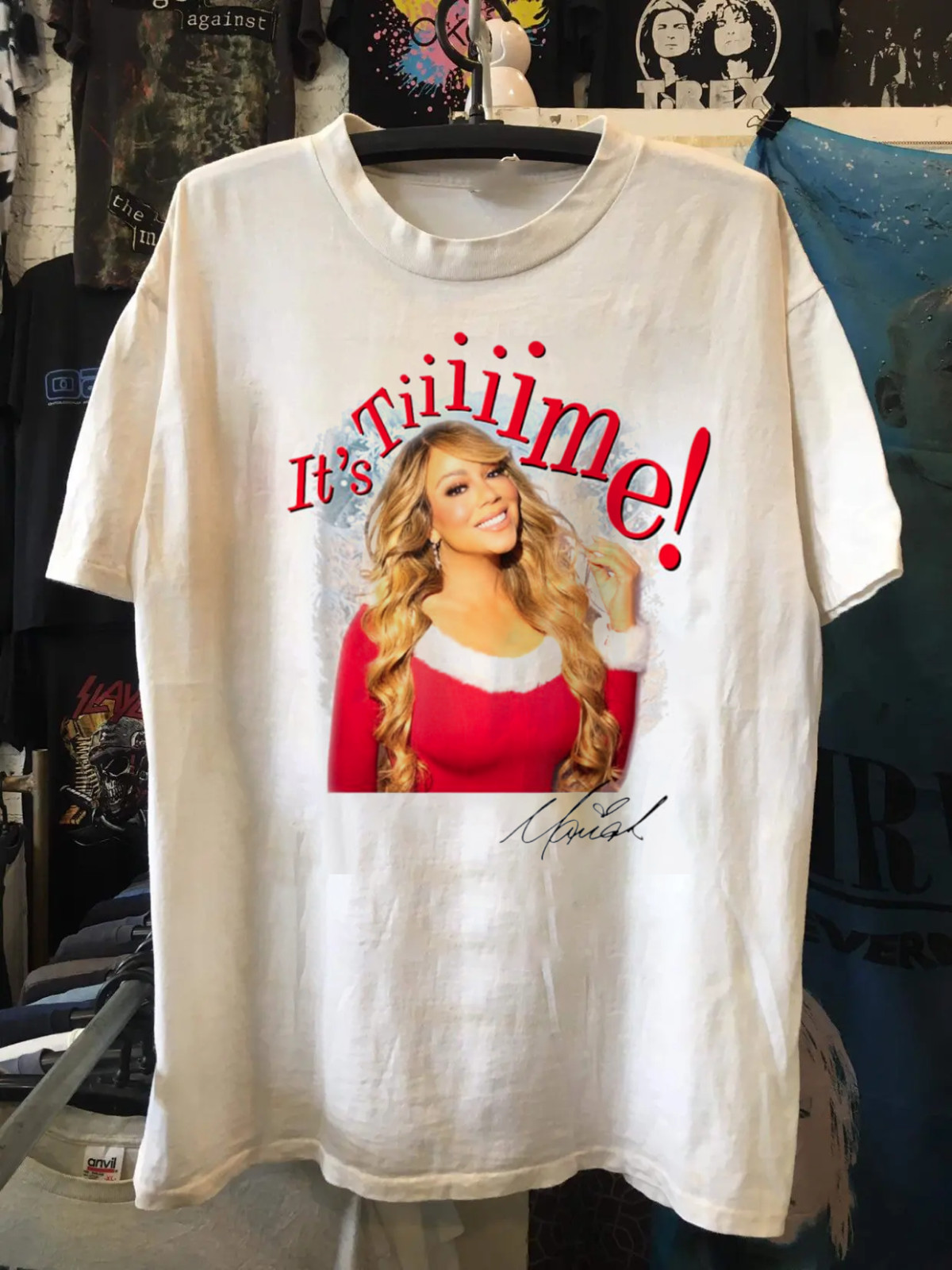 Mariah Carey It’s Time Merry Christmas Shirt Unisex All Size CR838