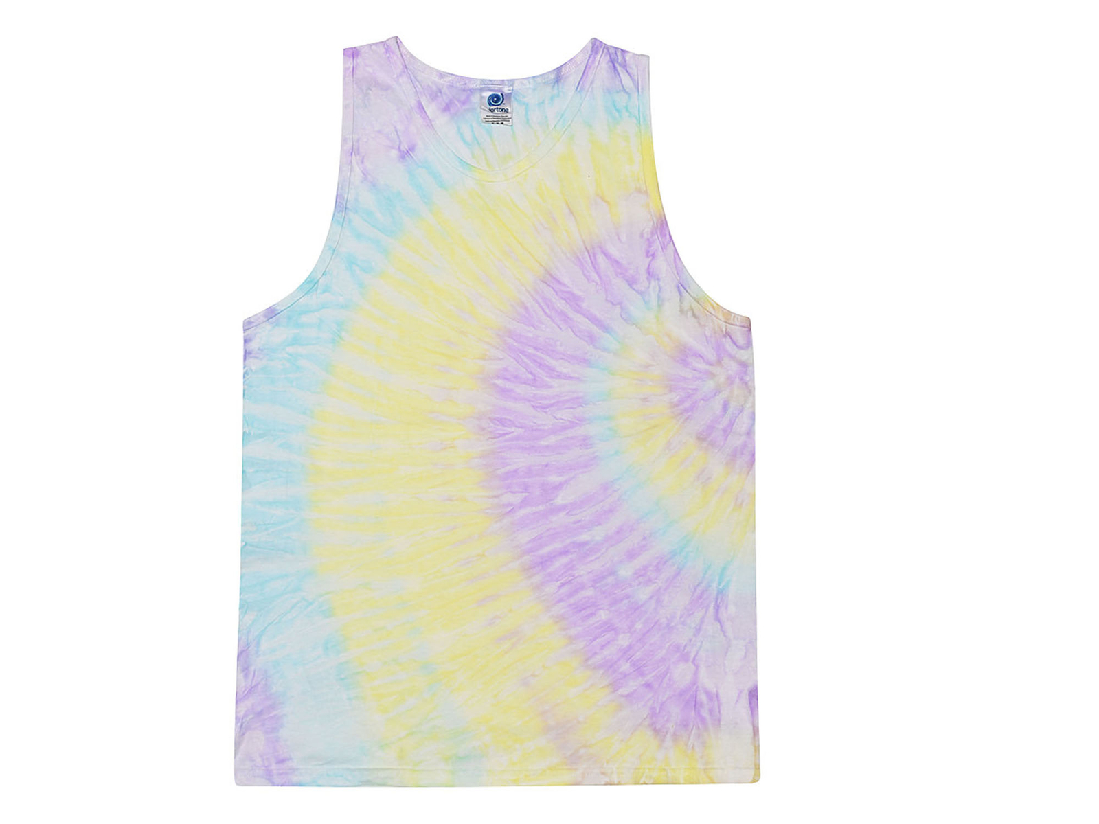 Multi-Color Tie Dye Tank Tops Sleeveless T-Shirts Adult Medium Colortone Cotton gallery