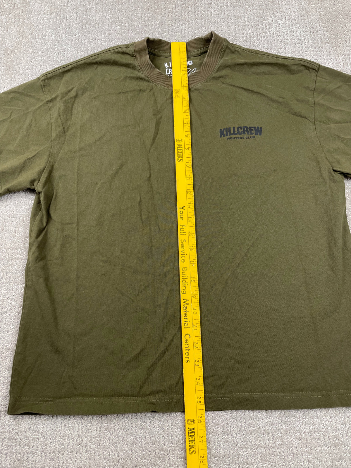Kill Crew T Shirt Mens 2XS Black Porrada Series Fighters Club Green Short Sleeve gallery