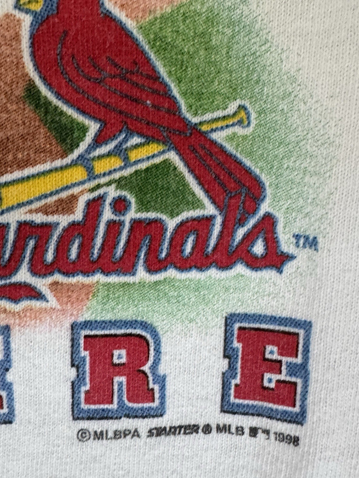 Starter Mark McGwire St. Louis Cardinals White Graphic Tee Men’s L Vintage 90s gallery