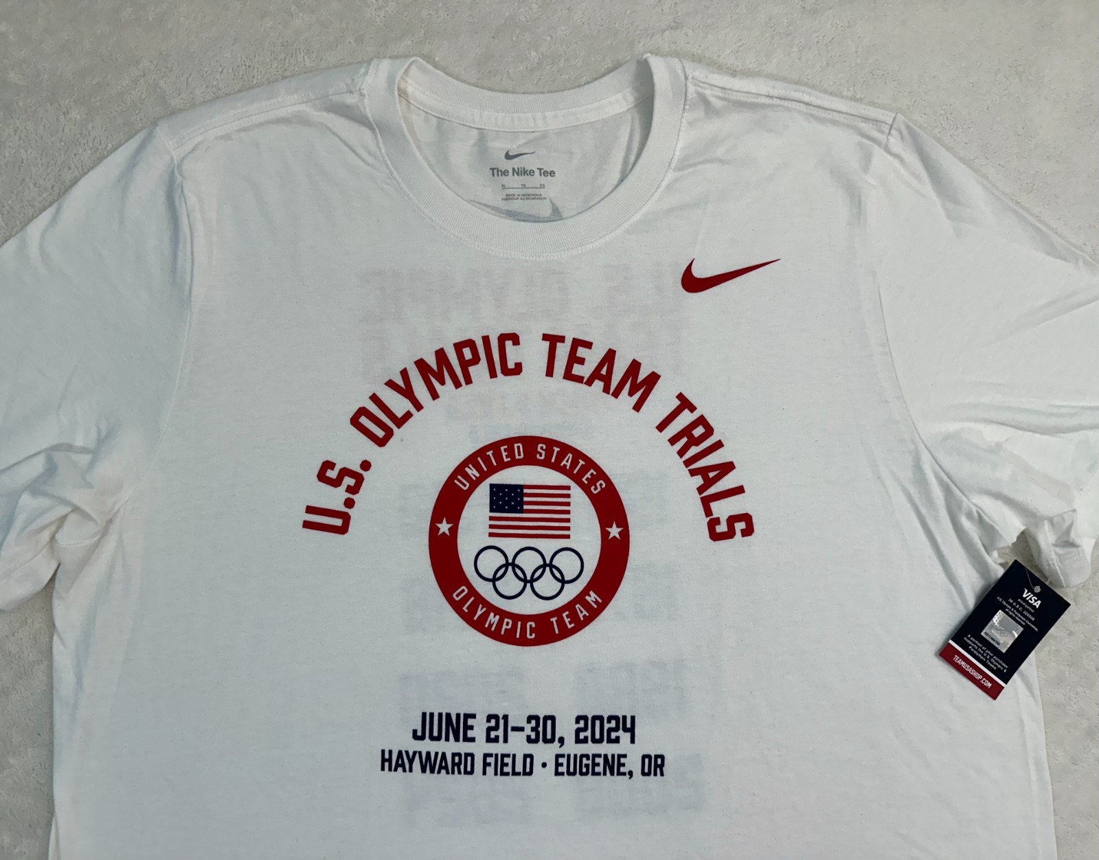 2024 US Olympic Team Trials Track Field Eugene Oregon Nike T-Shirt, XL, New Tags