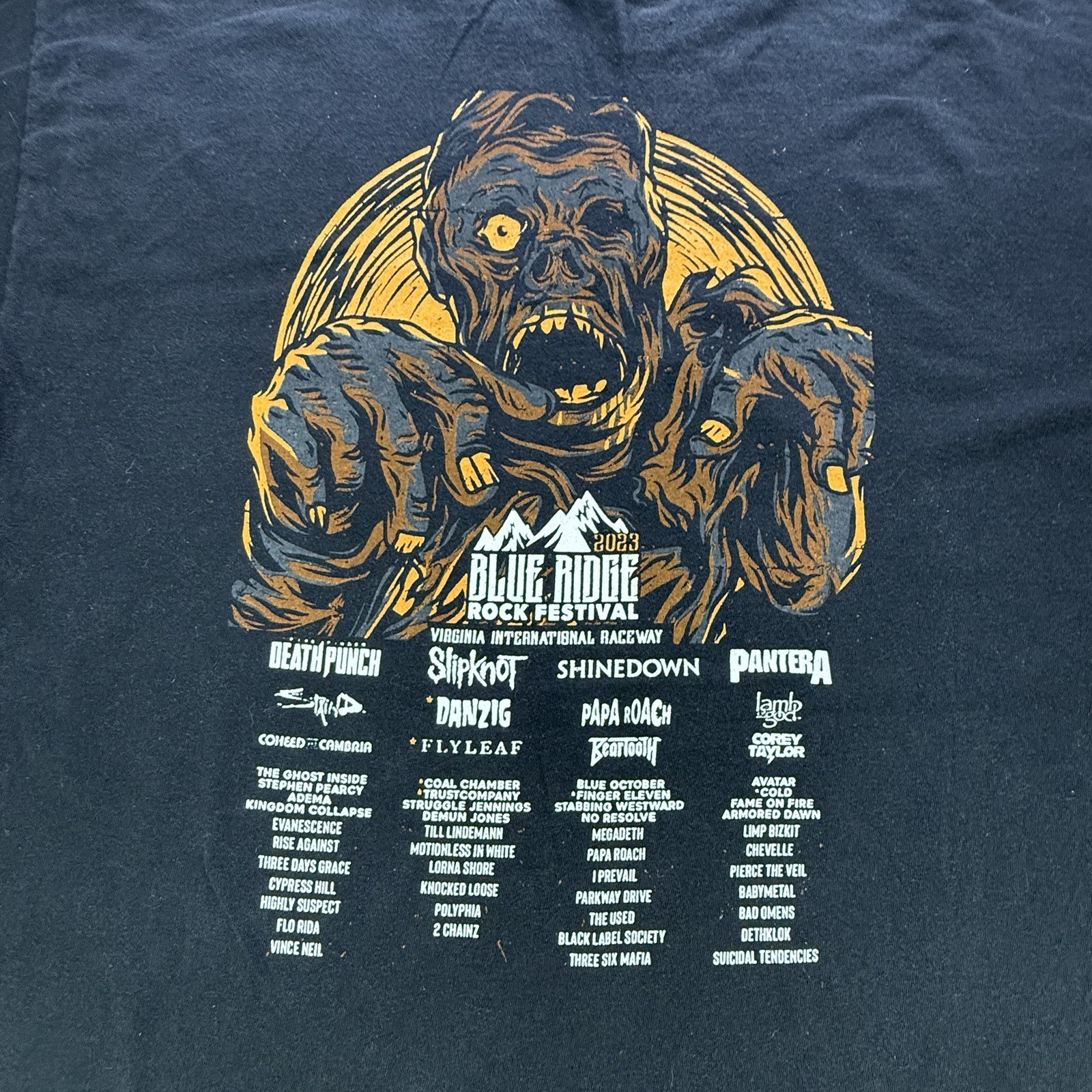 2023 Blue Ridge Rock Festival Shirt Virginia Official Lineup Dbl Sided Bear XL gallery