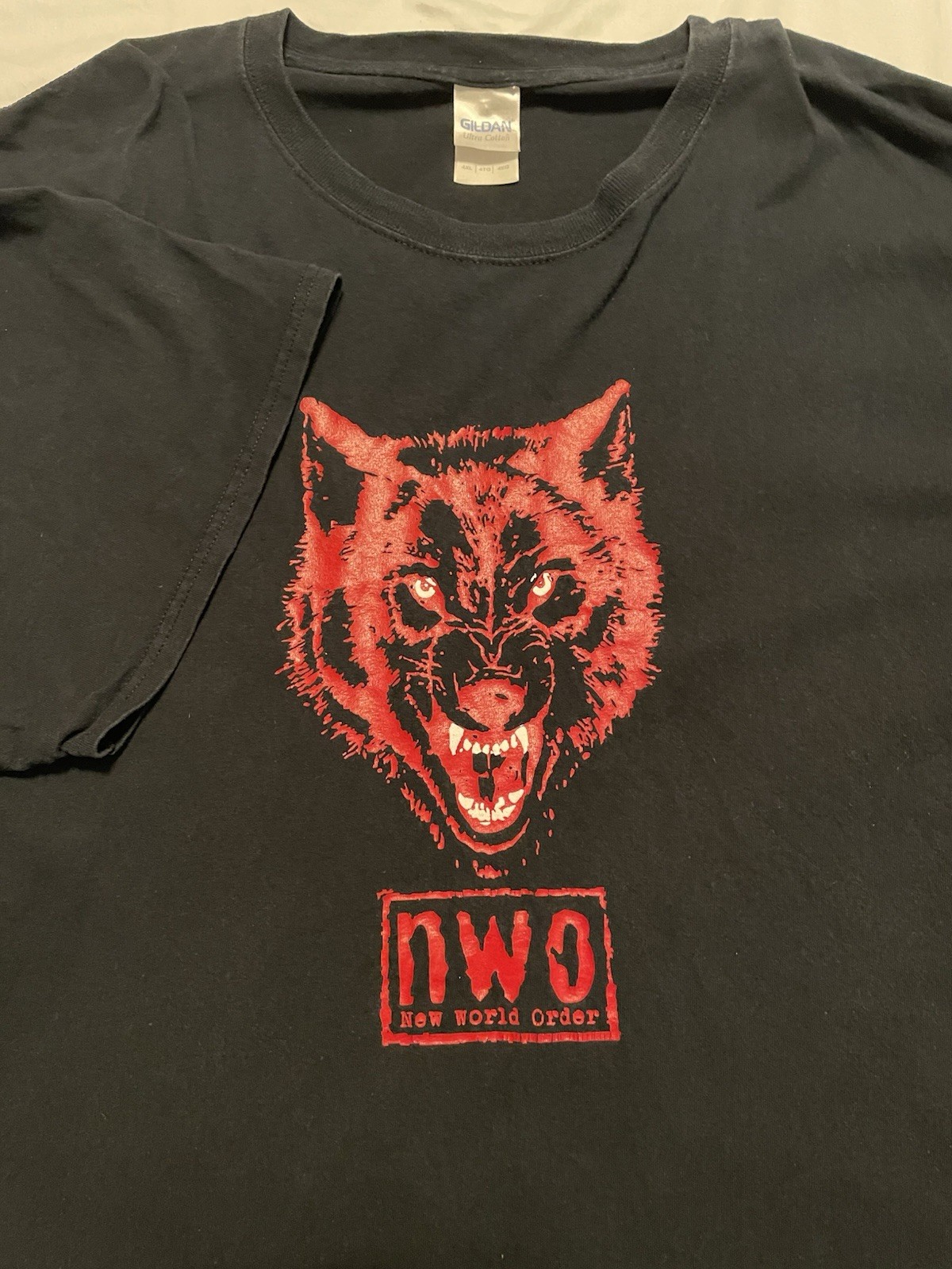nWo Wolfpack WCW Wrestling Face 2-Sided Mens•4XL TShirt Hey Blue #13 Cotton gallery