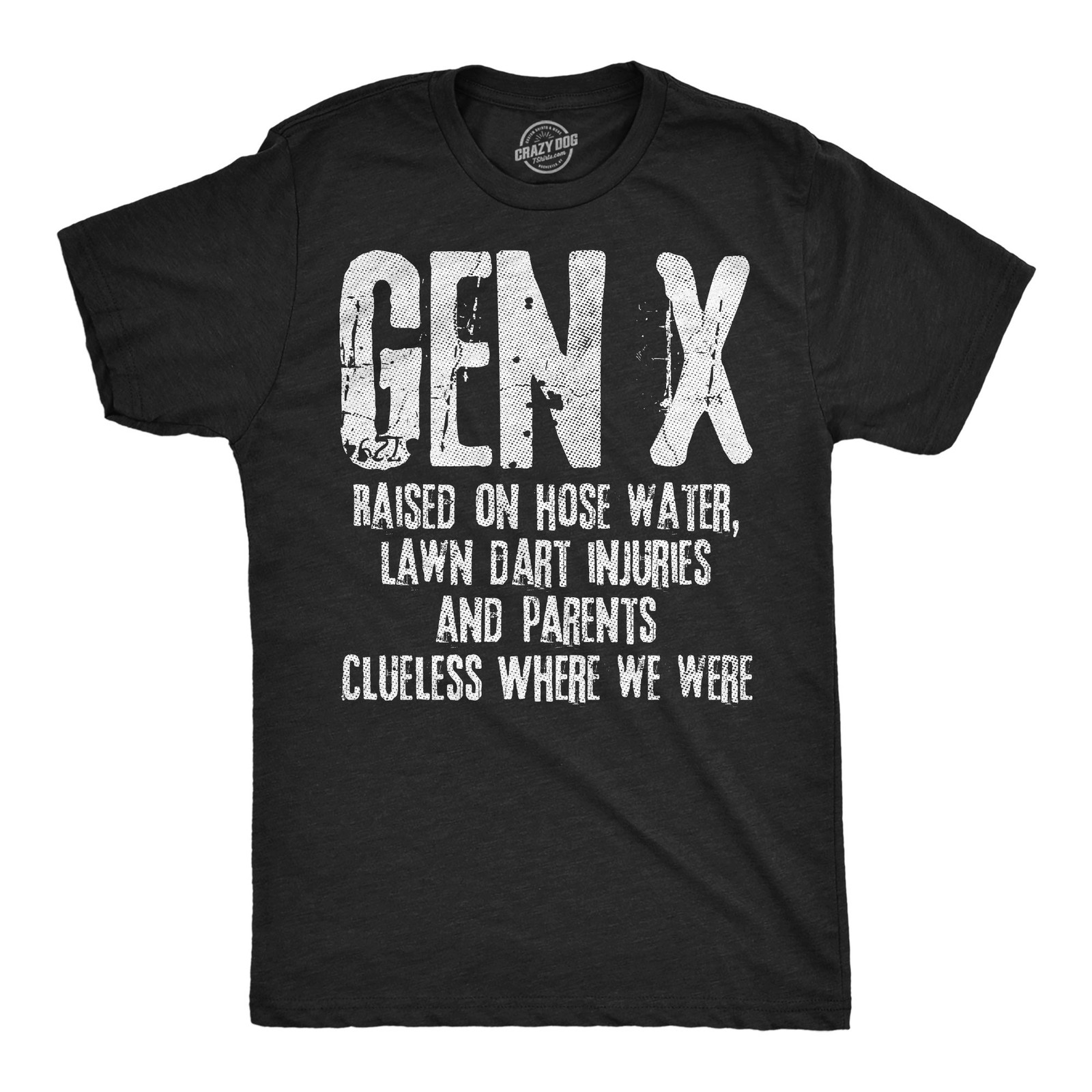 Mens Funny T Shirts Gen X Raised On Hose Water Lawn Dart Injuries And Parents gallery