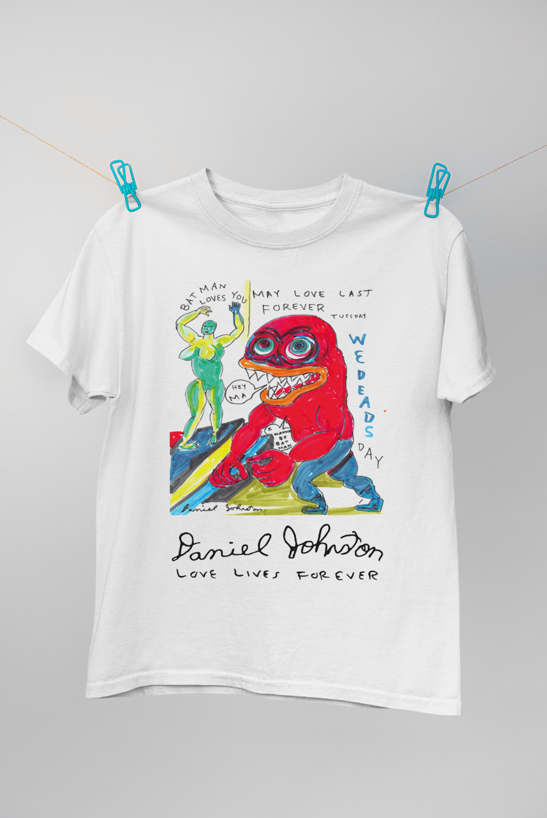 Daniel Johnston T-Shirt Unisex Cotton Tee All Size S To 4XL EN603