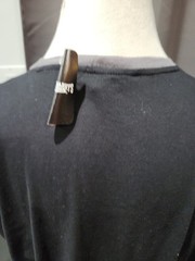 BLACK AND GREY RINGER TEE SHIRT NEW WITH TAGS SIZE XL