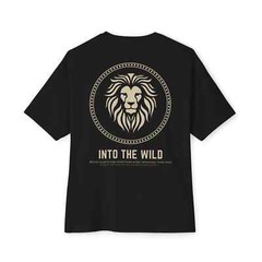 Men’s Inspirational Text Graphic Printed Oversized Black T-Shirt Modern Relaxed