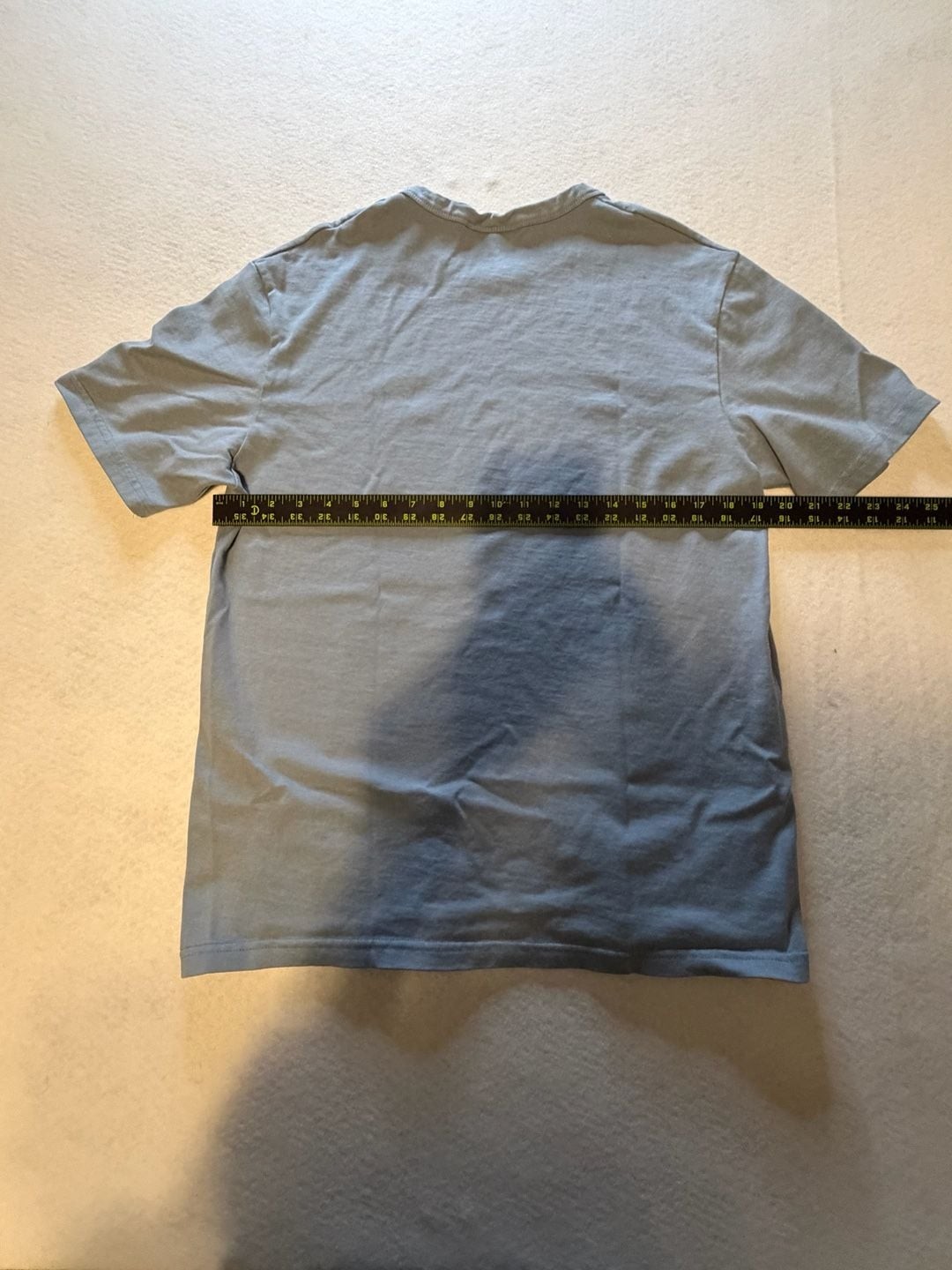 ZARA Men's Tie Dye Ombre Crew Neck T-Shirt Size Large Blue gallery