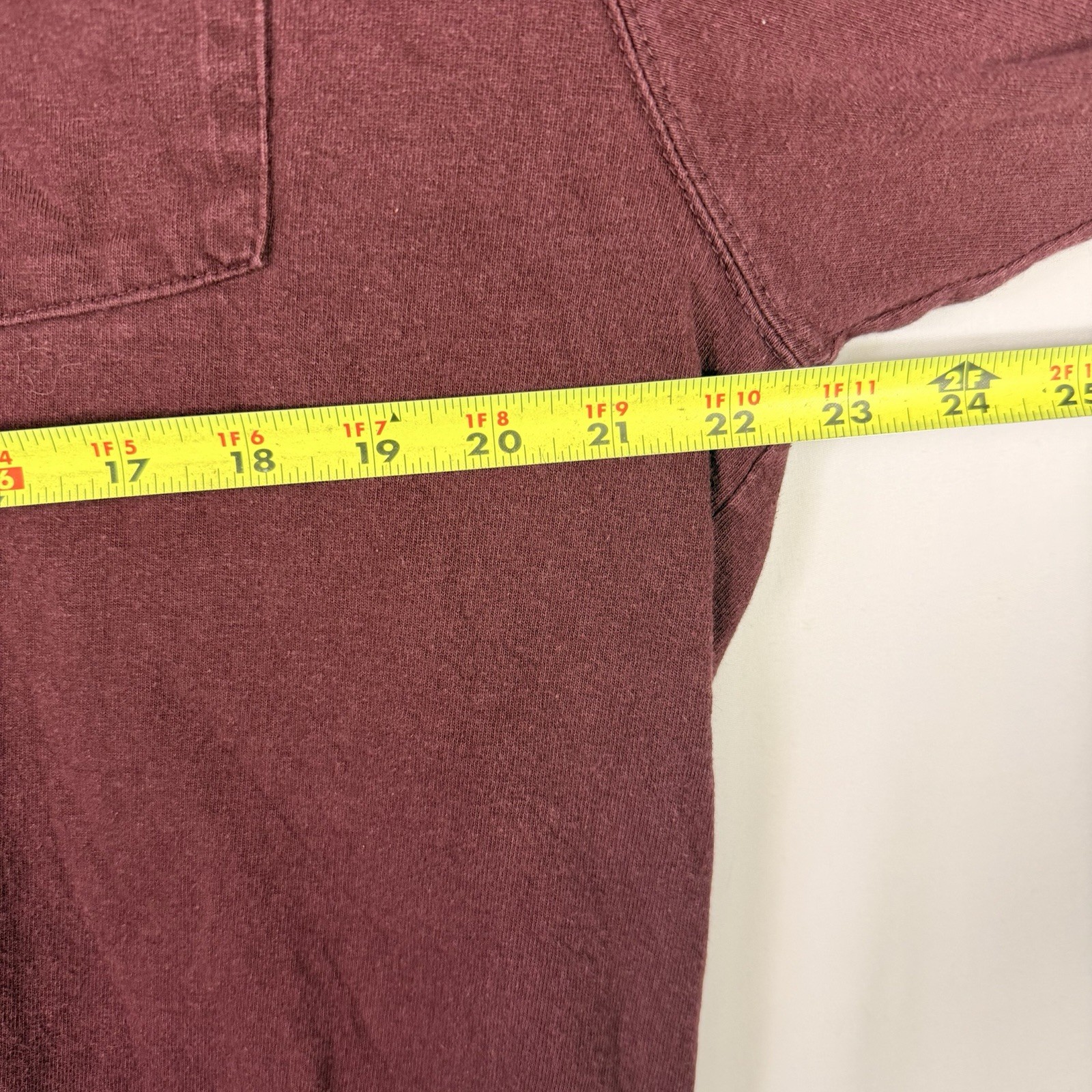 Carhartt Men's Loose Fit L Maroon Pocket Long Sleeve T-Shirt K128 gallery