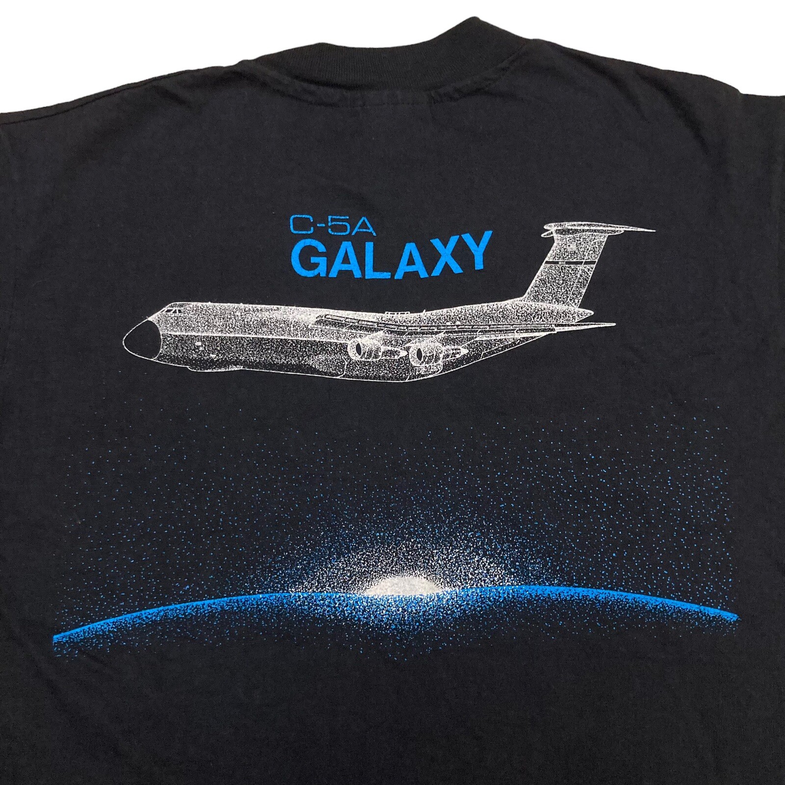 Vintage C-5A Galaxy Cargo Plane T-shirt L Single Stitch Hanes Beefy Made in USA gallery
