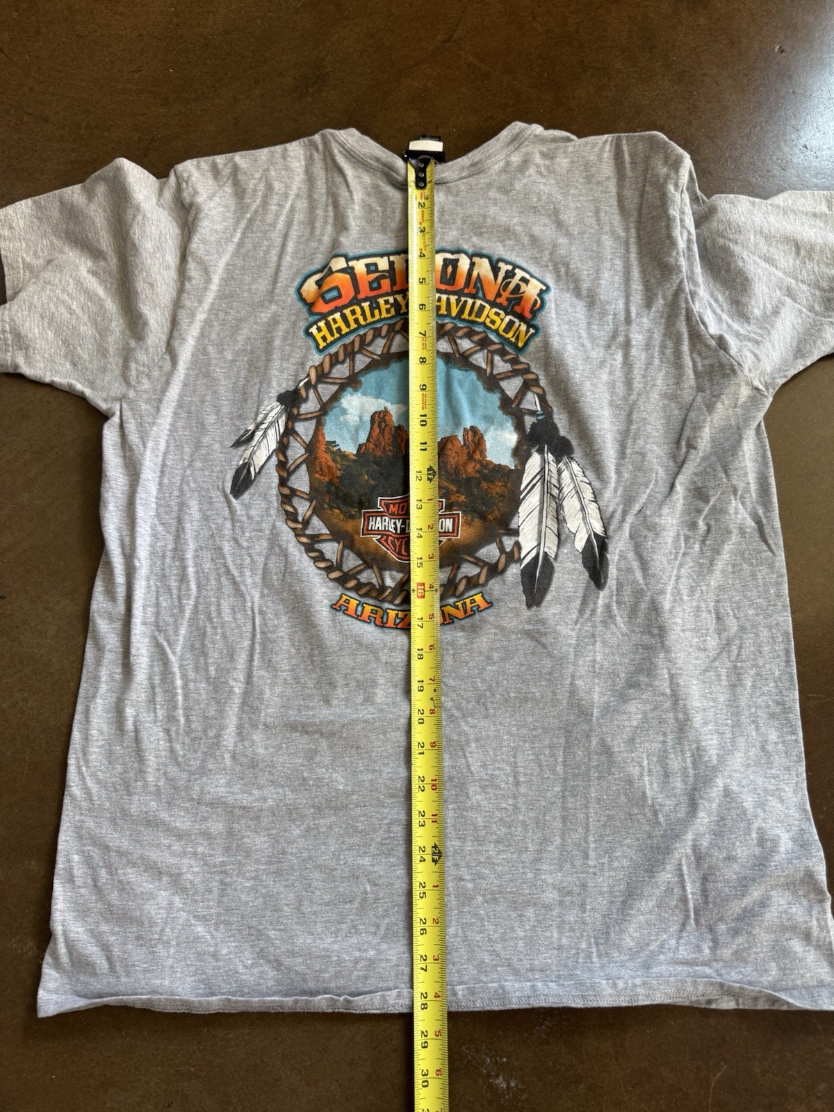 Harley-Davidson Sedona AZ Grand Canyon Men's T-Shirt 2XL 2011 Gray Graphic 03 T gallery