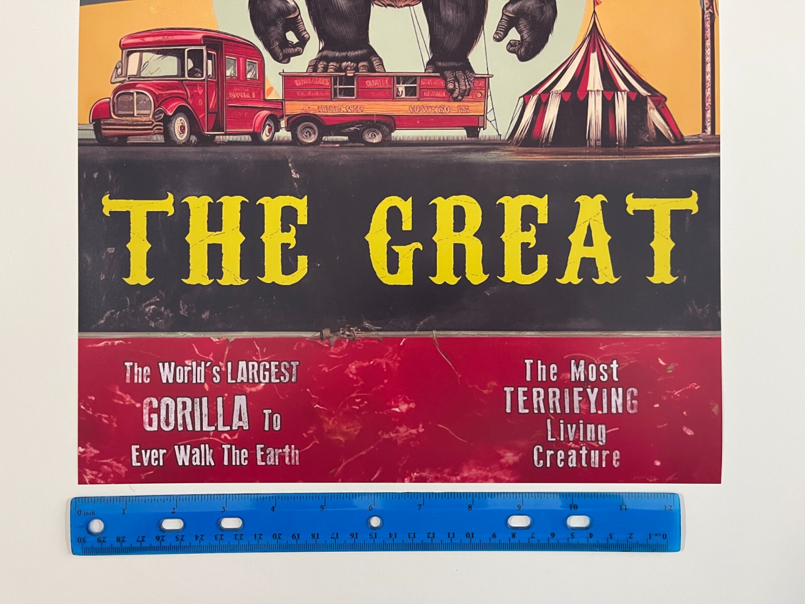 Circus Posters Freak Show Giant Gorilla Poster Live Freaks Wall Art
