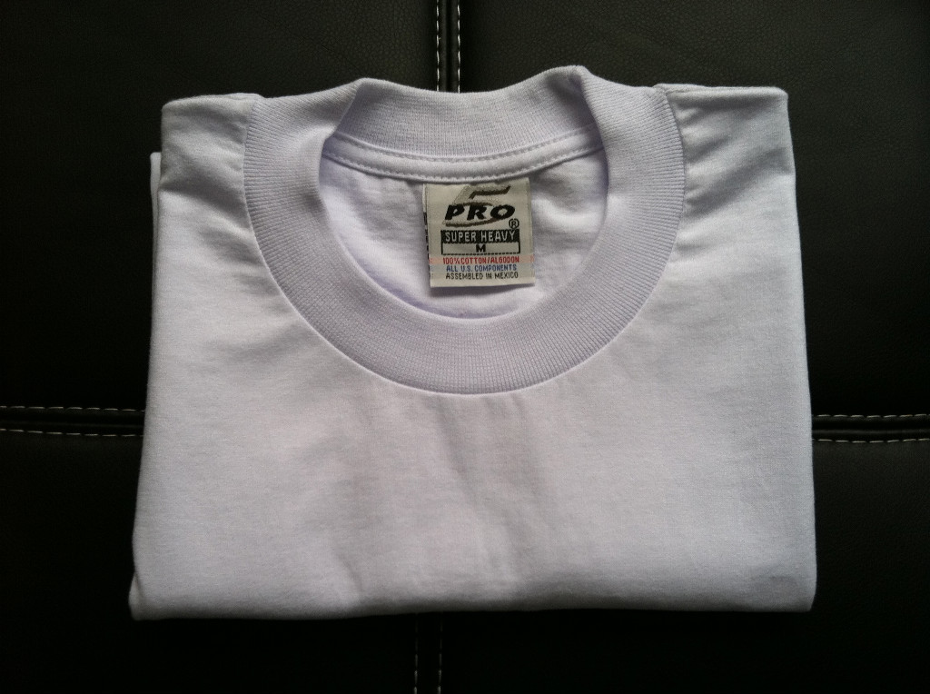 6 NEW PRO 5 PRO5 T-SHIRT SUPER HEAVY WHITE TEE PLAIN BLANK XLT TALL 6PC