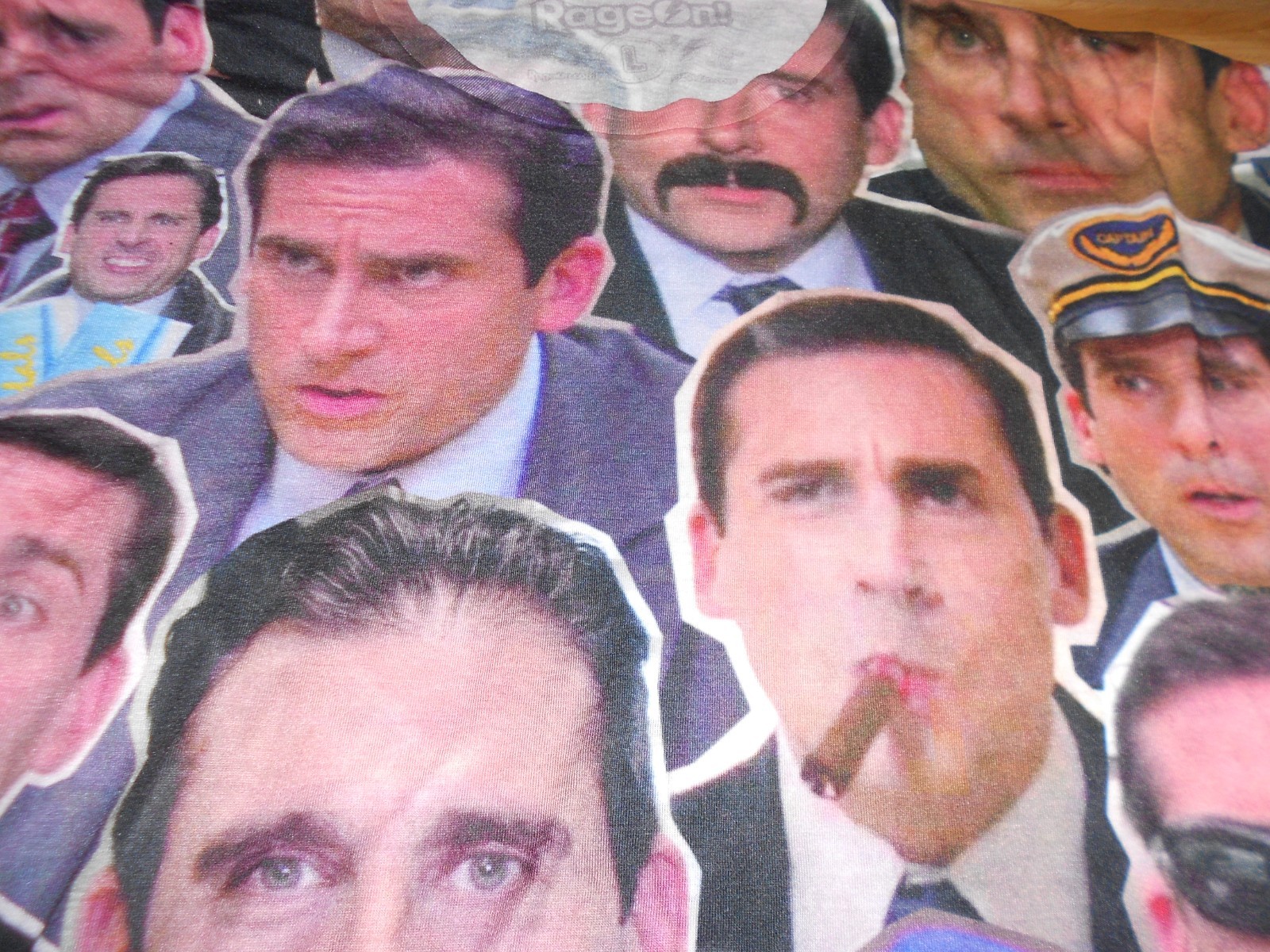 RAGE ON The Office Steve Carell T Shirt SIZE LARGE gallery