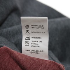 Left Coast Tee NWT Long Sleeve Henley T-Shirt Size M in Gray / Red Cotton