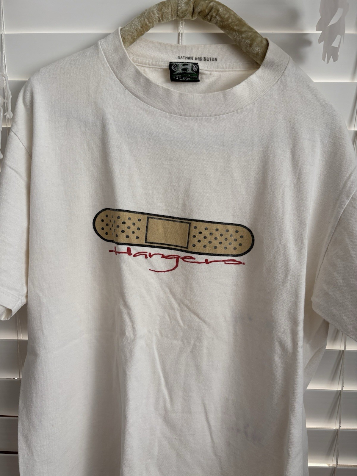 Vintage Hangers Skate Shirt with Bandaid Graphic Y2K 2000s gallery