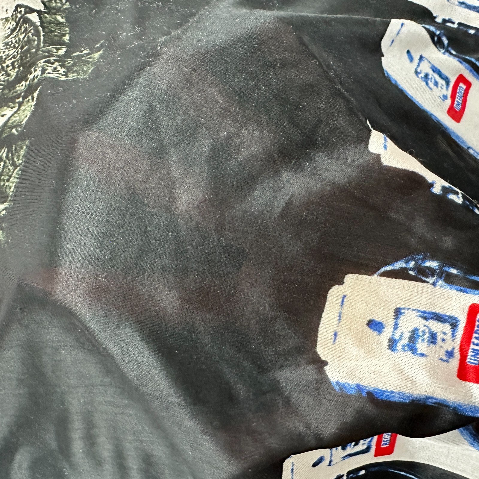 VTG Y2K No Boundaries Sheer T-Shirt S/S Car Flames Gasoline Tiger Sz M Polyester gallery