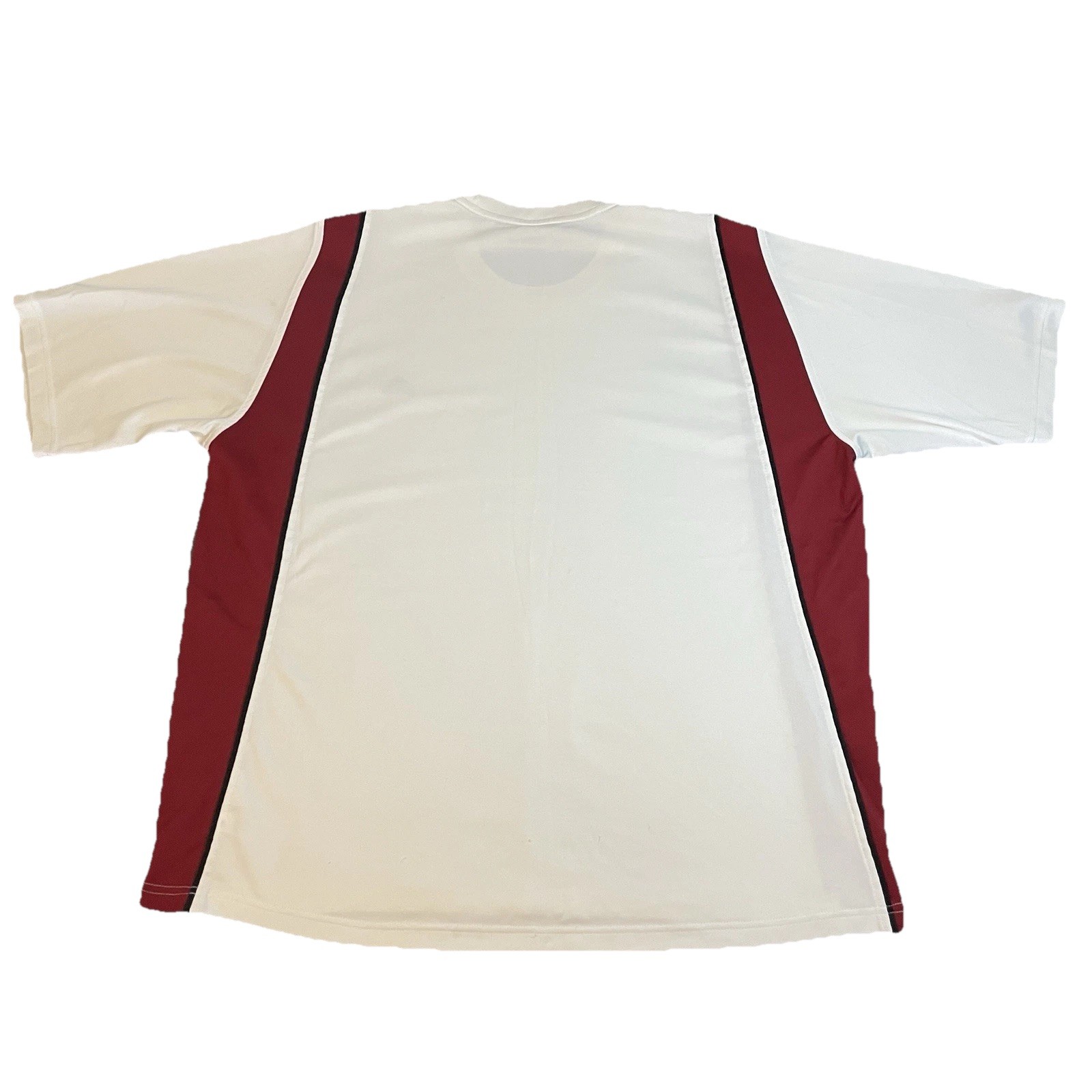 Adidas Climalite T-Shirt Men’s XL White/Red 3 Stripes Athletic Exercise Running gallery