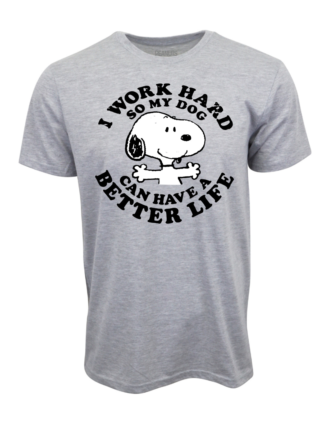 Hybrid Apparel Pean I WORK HARD SO MY DOG CAN HAVE A BETTER LIFE GRAPHIC T SHIRT