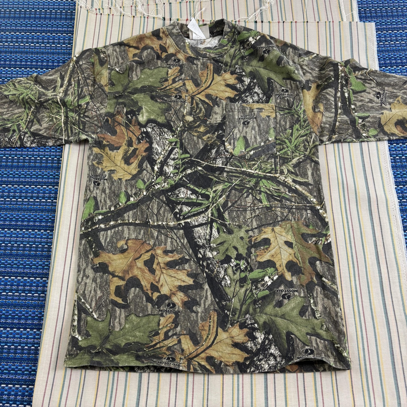 Mossy Oak Obsession Shirt Mens XL Green Camo Long Sleeve Hunting Outdoor Tee gallery