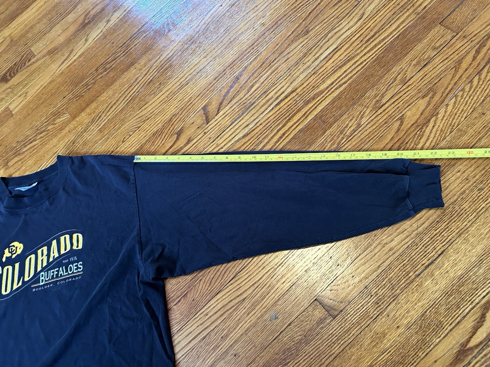 Vintage Teejays Mens Large Long Sleeve Shirt Colorado Buffaloes Made In USA gallery