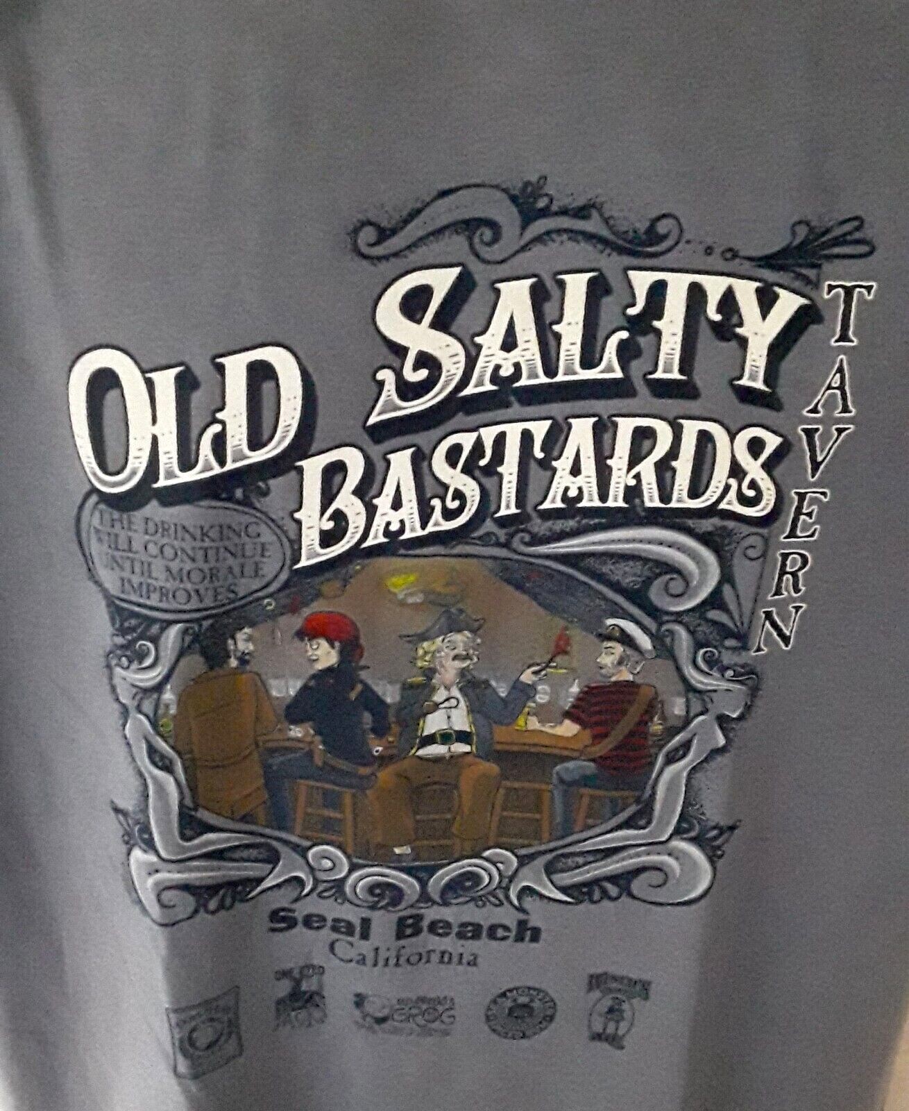 COMFORT COLORS OLD SALTY BASTARDS Cape Cod Blue T- Shirt Various Sizes gallery