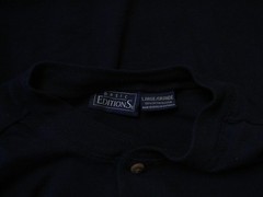 Basic Editions Black 1/4 Button Long Sleeve Shirt Men’s Size L