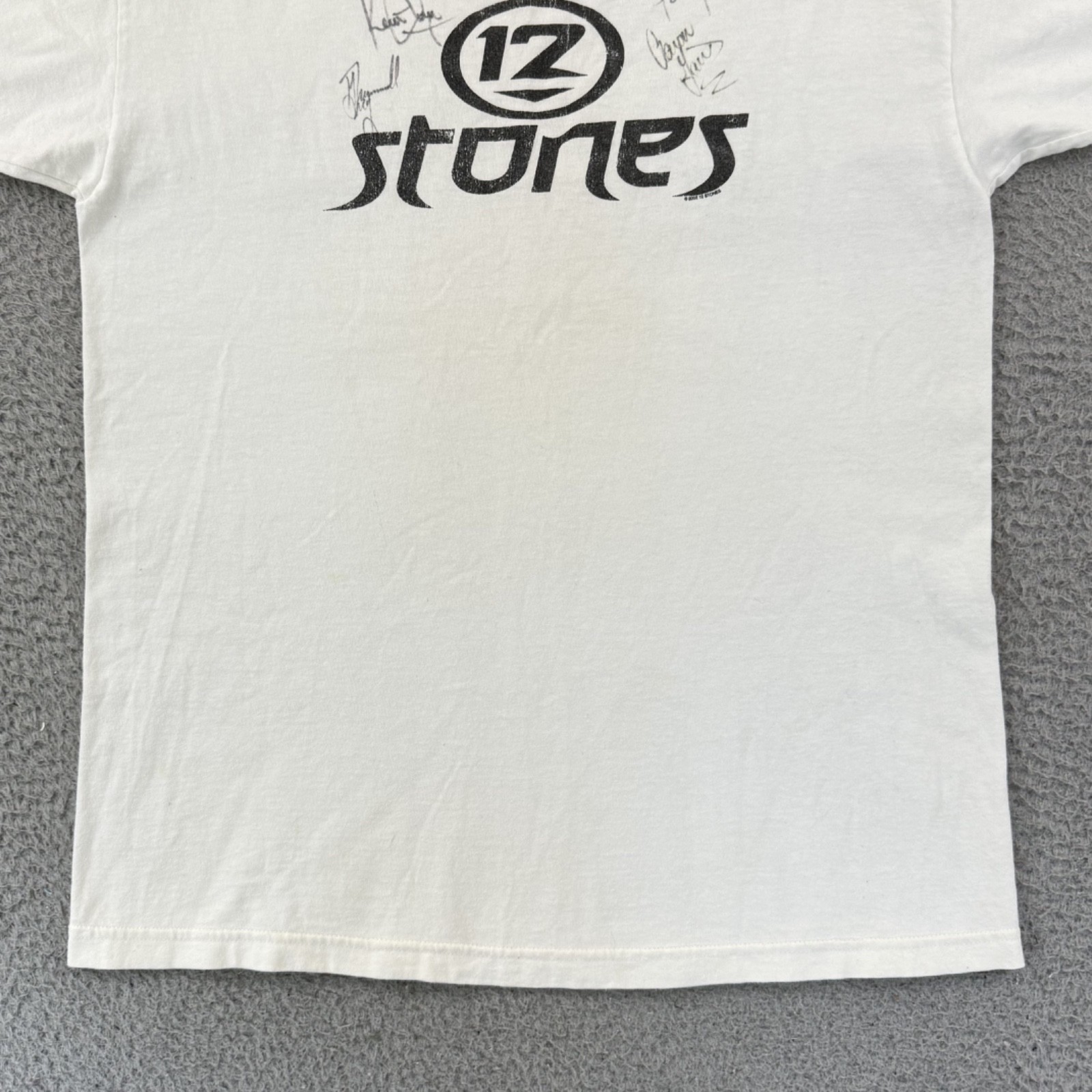 Vintage 12 Stones Shirt Mens Large Ringer Short Sleeve Band Music Tour Y2K USA gallery