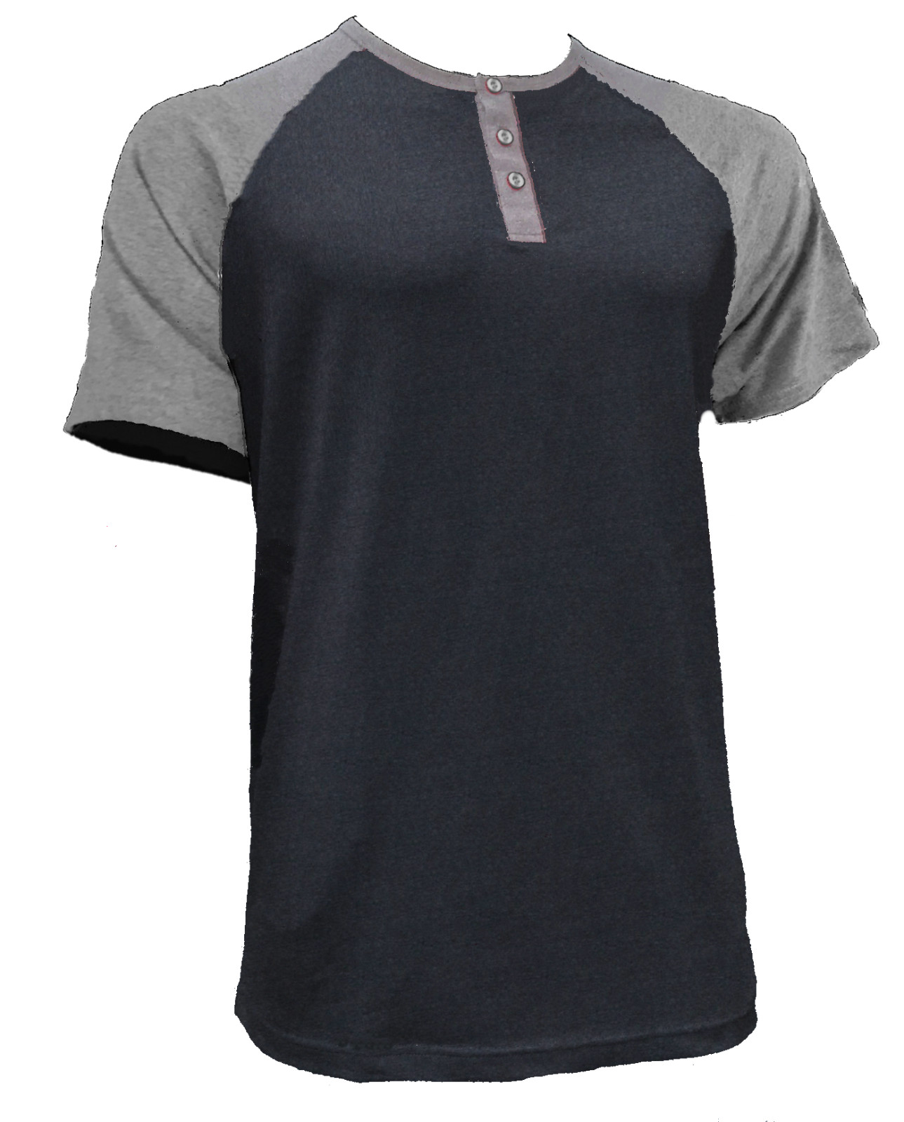 Styllion Big and Tall - Men's Raglan Henley Baseball Shirts - Heavy Weight RHSS gallery