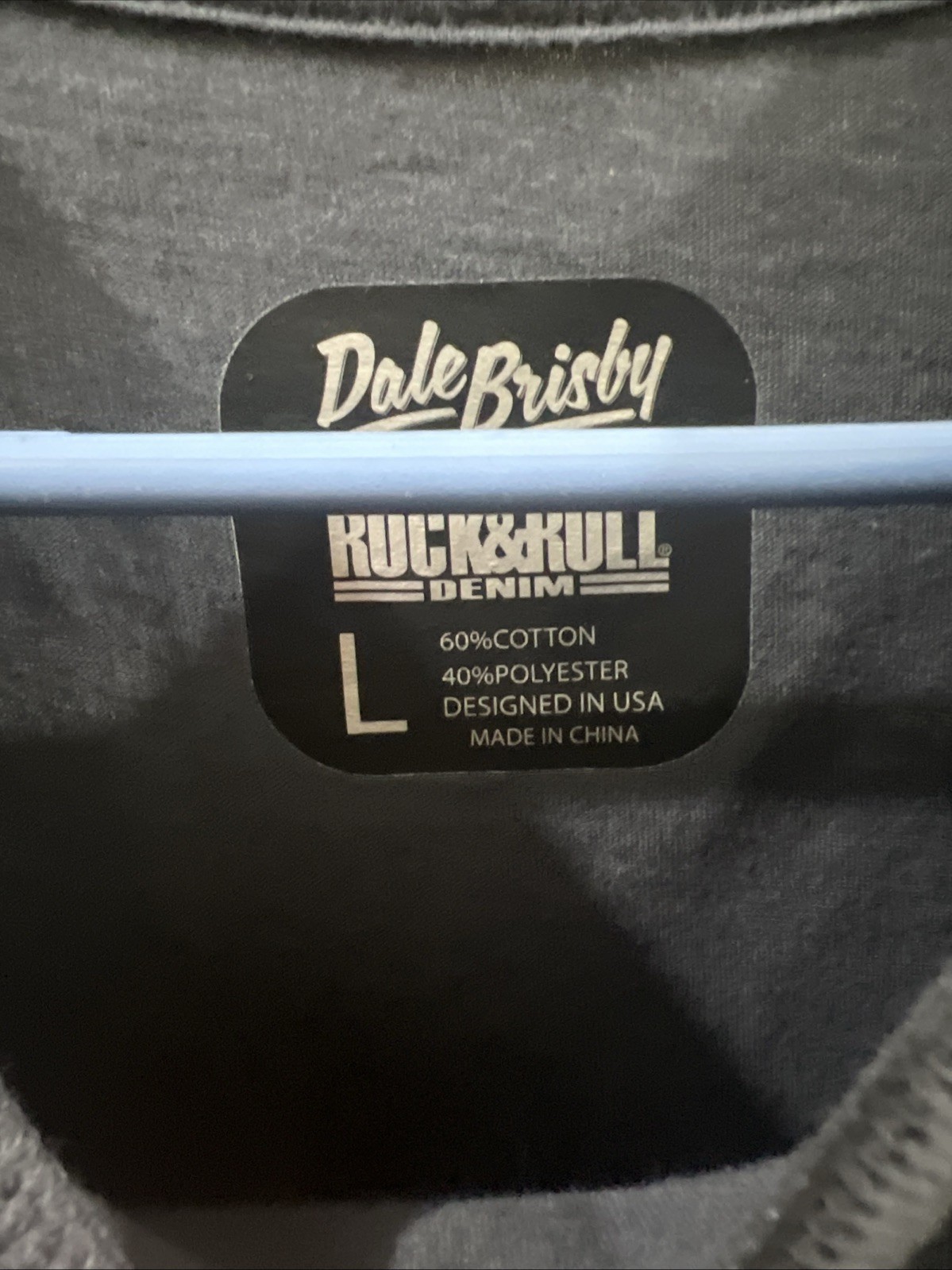 Rock & Roll Denim Dale Brisby Rodeo Time Ol' Son Blue Graphic T-Shirt LARGE gallery
