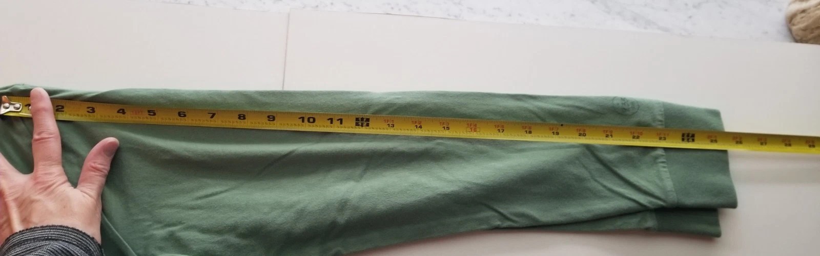 Allbirds Mens Organic Cotton Long Sleeve T-Shirt Hazy Cargo Green Small Eco Tee gallery