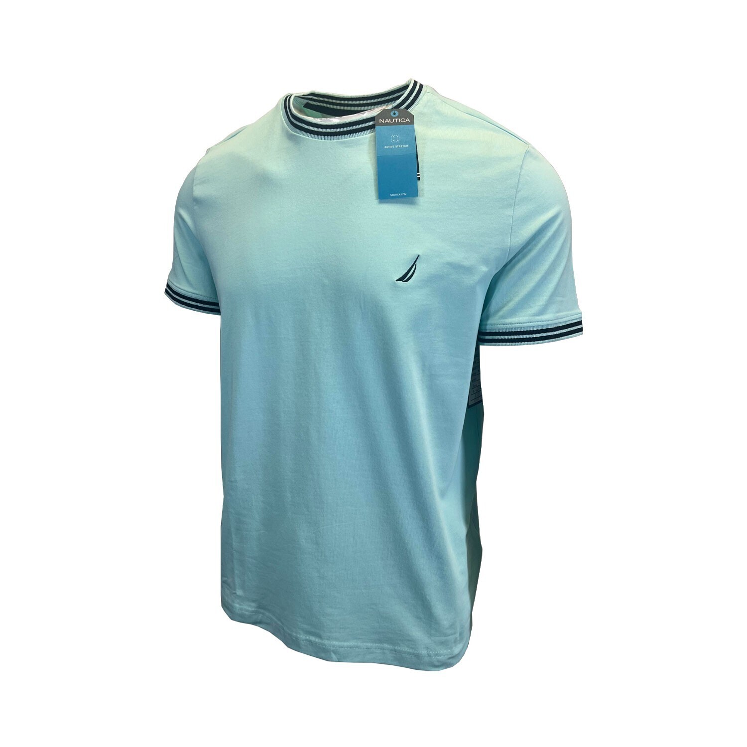 Nautica Men's T-Shirt Performance Short Sleeve Sea Green (S16) + Sea Blue (S17) gallery